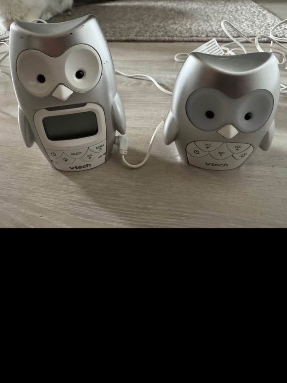 Silver Owl Baby Monitor Set - Silver